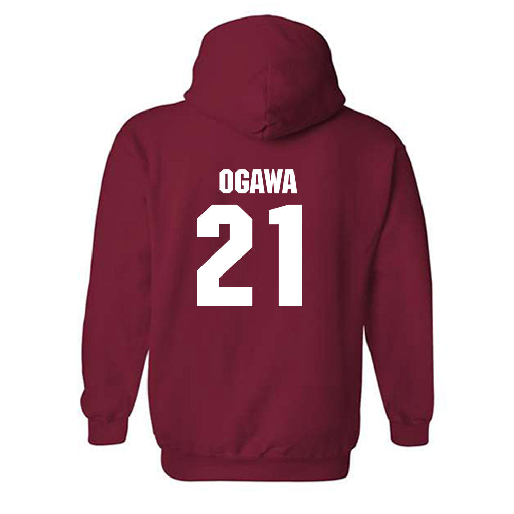 NC State - NCAA Men's Soccer : Max Ogawa - Classic Shersey Hooded Sweatshirt-1