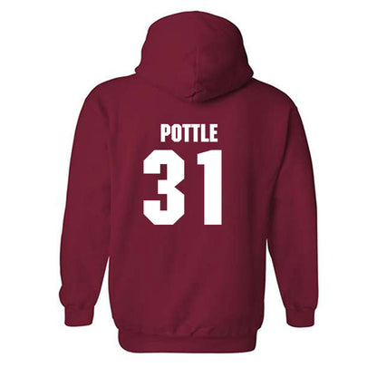 NC State - NCAA Men's Soccer : John Pottle - Classic Shersey Hooded Sweatshirt-1