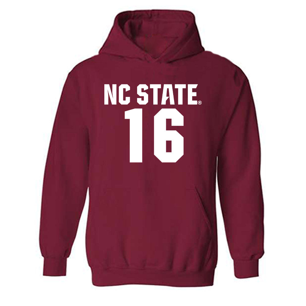 NC State - NCAA Men's Soccer : Mohamed Kallon - Classic Shersey Hooded Sweatshirt-0