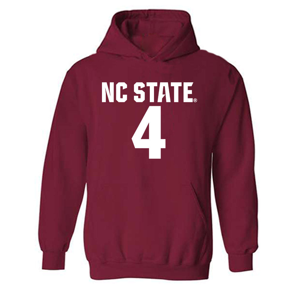 NC State - NCAA Men's Soccer : Carlos Santamaria - Classic Shersey Hooded Sweatshirt-0