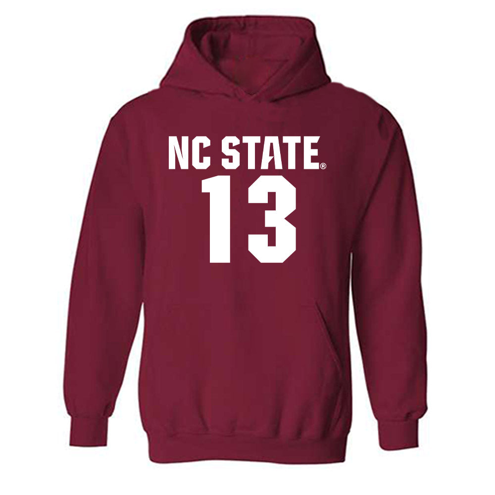 NC State - NCAA Men's Soccer : Calem Tommy - Classic Shersey Hooded Sweatshirt-0