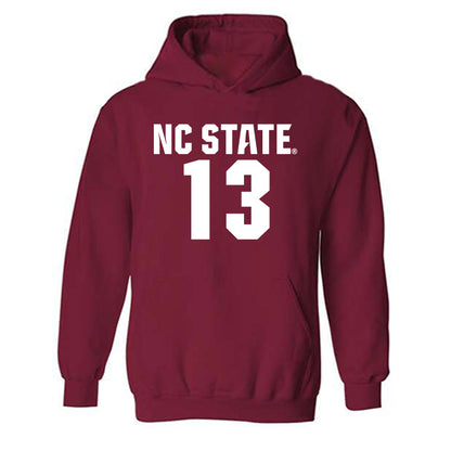 NC State - NCAA Men's Soccer : Calem Tommy - Classic Shersey Hooded Sweatshirt-0