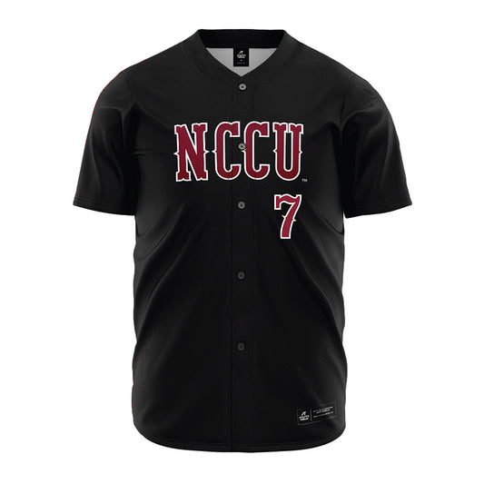 NCCU - NCAA Softball : Simone Mack - Black Jersey-0