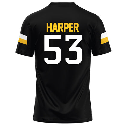 Southern Miss - NCAA Football : Joseph Harper - Black Football Jersey-1