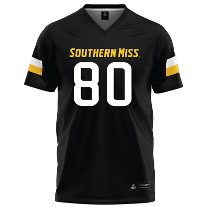 Southern Miss - NCAA Football : Zavian Hales - Black Football Jersey-0