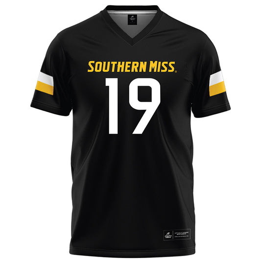 Southern Miss - NCAA Football : Shane King - Black Football Jersey-0