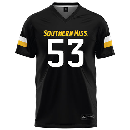 Southern Miss - NCAA Football : Joseph Harper - Black Football Jersey-0