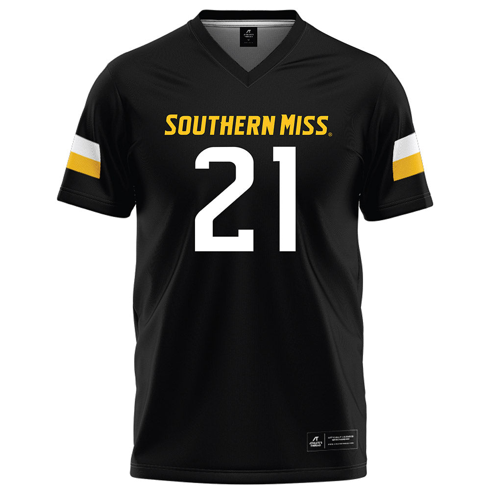 Southern Miss - NCAA Football : Khalil Foster - Black Football Jersey-0