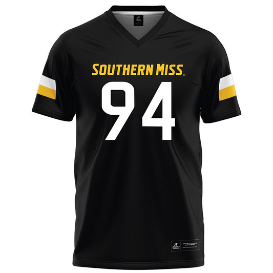 Southern Miss - NCAA Football : kaden morgan - Black Football Jersey-0