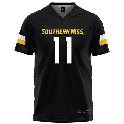 Southern Miss - NCAA Football : Davis Dalton - Black Football Jersey-0