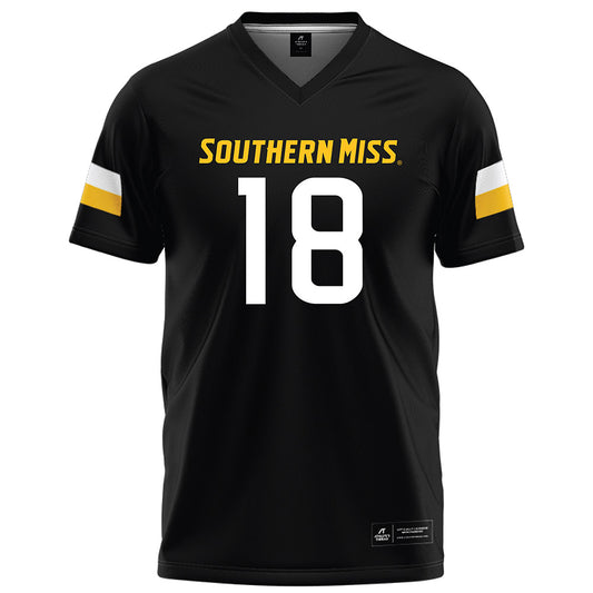 Southern Miss - NCAA Football : MaLik Caswell - Black Football Jersey-0
