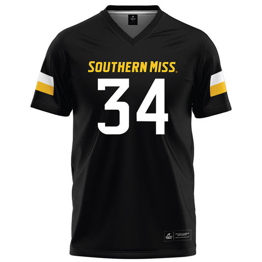 Southern Miss - NCAA Football : Jack Murley - Black Football Jersey-0
