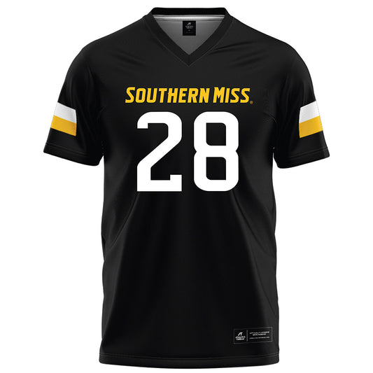 Southern Miss - NCAA Football : Trevor Winton - Black Football Jersey-0