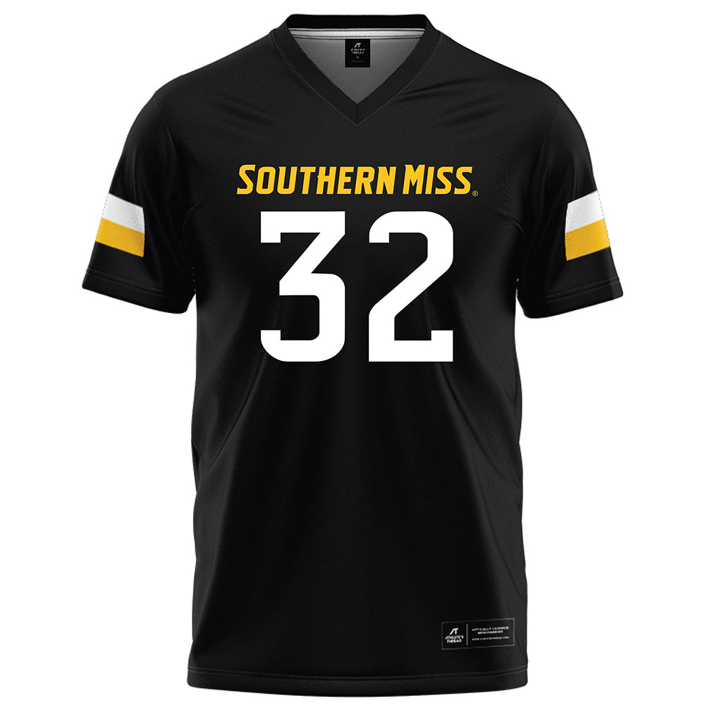 Southern Miss - NCAA Football : Fredrick Nicholson - Black Football Jersey-0