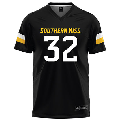 Southern Miss - NCAA Football : Fredrick Nicholson - Black Football Jersey-0