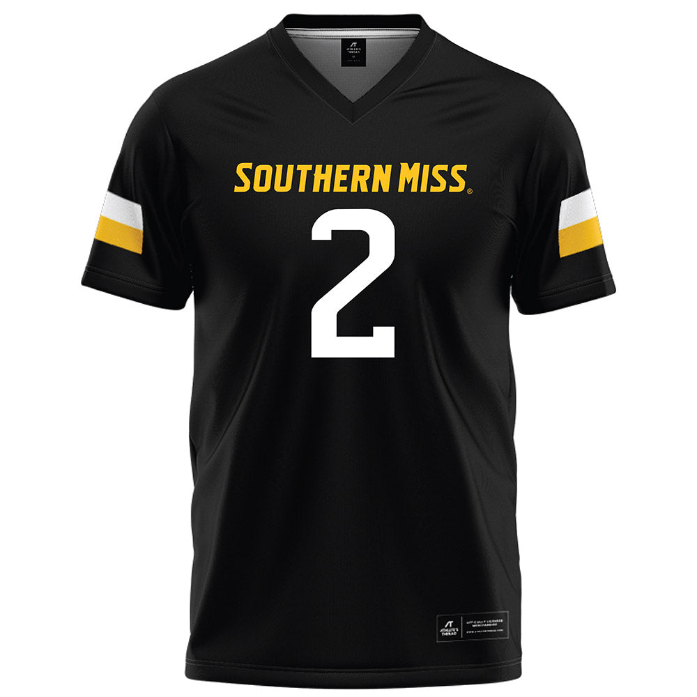 Southern Miss - NCAA Football : TyChaun Chapman - Black Football Jersey-0
