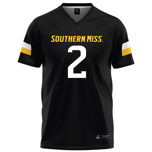 Southern Miss - NCAA Football : TyChaun Chapman - Black Football Jersey-0