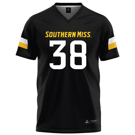 Southern Miss - NCAA Football : Zion Edwards - Black Football Jersey-0