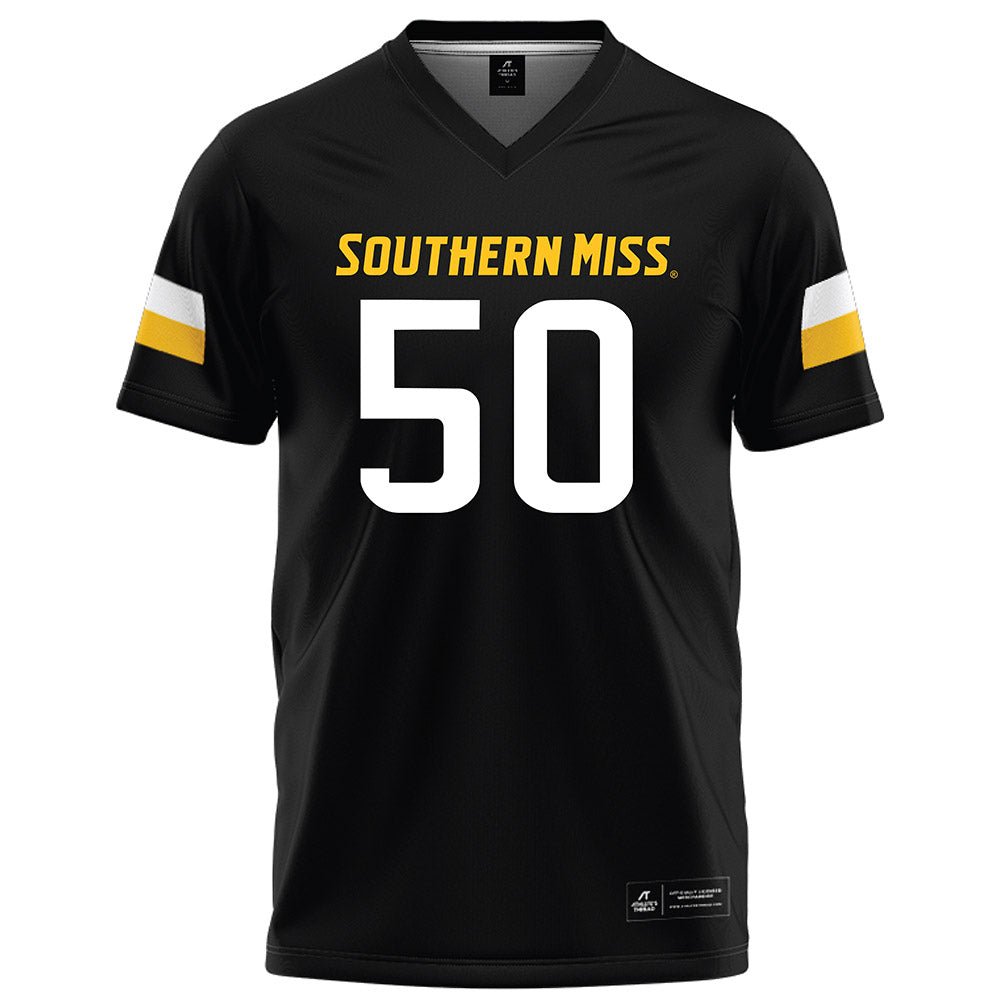 Southern Miss - NCAA Football : Will Saxton - Black Football Jersey