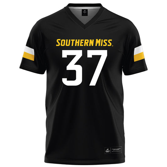 Southern Miss - NCAA Football : Eric Thomas Jr - Black Football Jersey-0