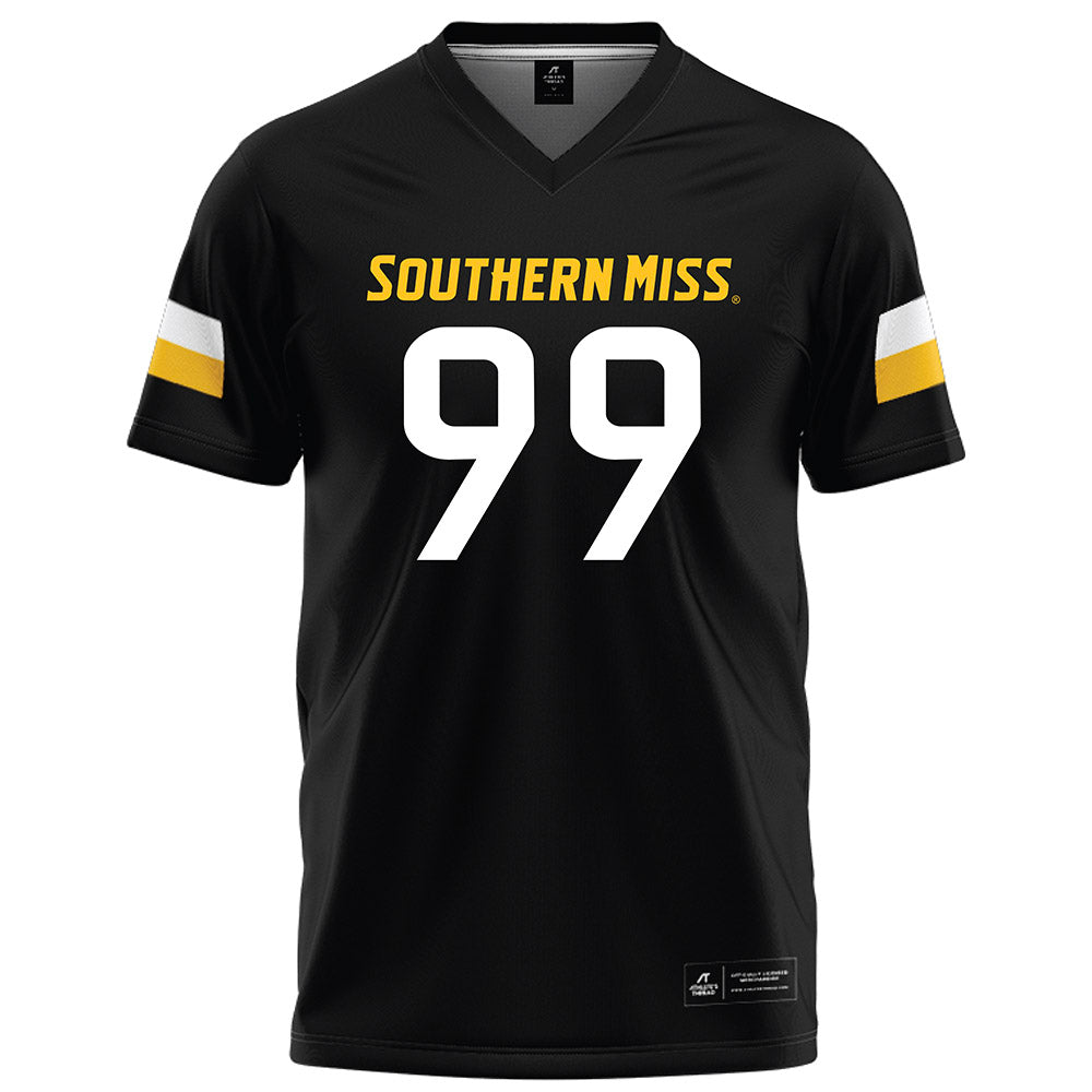 Southern Miss - NCAA Football : Cameron Mackey - Black Football Jersey-0