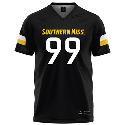 Southern Miss - NCAA Football : Cameron Mackey - Black Football Jersey-0