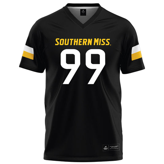 Southern Miss - NCAA Football : Cameron Mackey - Black Football Jersey-0