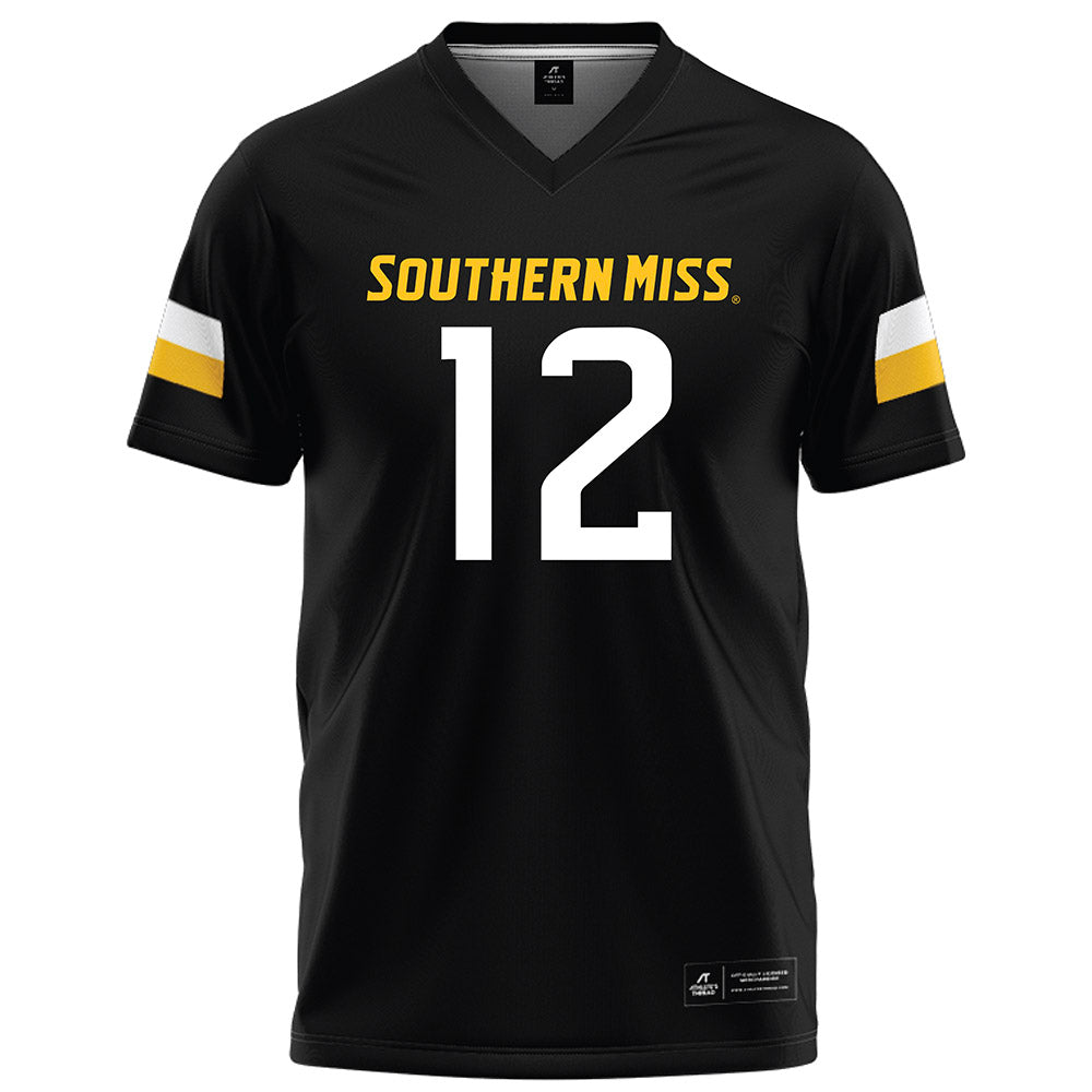 Southern Miss - NCAA Football : Guylijah Theodule - Black Football Jersey-0