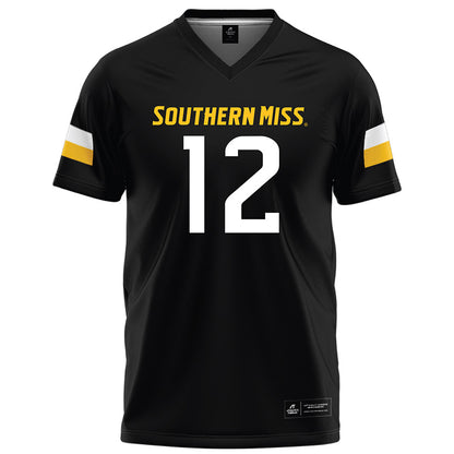 Southern Miss - NCAA Football : Guylijah Theodule - Black Football Jersey-0