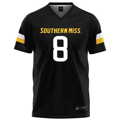Southern Miss - NCAA Football : Jalil Clemons - Black Football Jersey-0