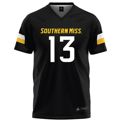 Southern Miss - NCAA Football : Mathis Haygood - Black Football Jersey-0