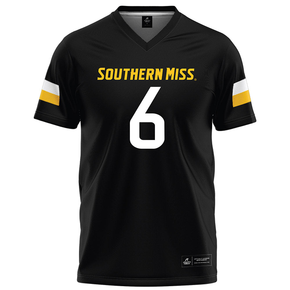 Southern Miss - NCAA Football : Micah Davis - Black Football Jersey-0