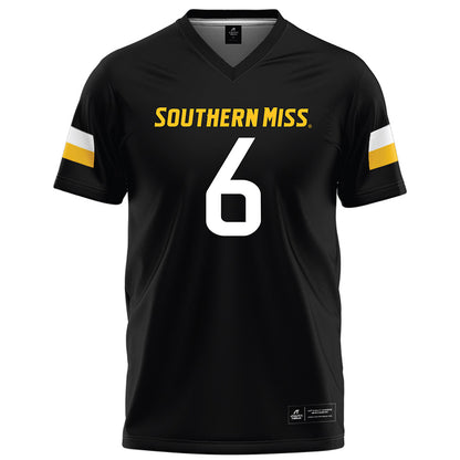 Southern Miss - NCAA Football : Micah Davis - Black Football Jersey-0