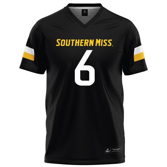 Southern Miss - NCAA Football : Micah Davis - Black Football Jersey-0