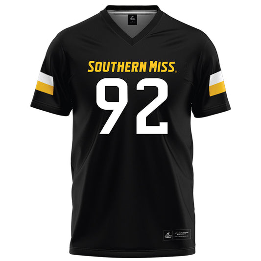 Southern Miss - NCAA Football : David Griffin - Black Football Jersey-0