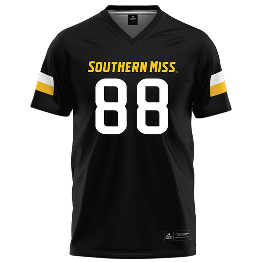 Southern Miss - NCAA Football : Kyirin Heath - Black Football Jersey-0