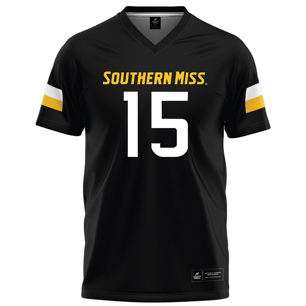 Southern Miss - NCAA Football : Kyle Davis - Black Football Jersey-0