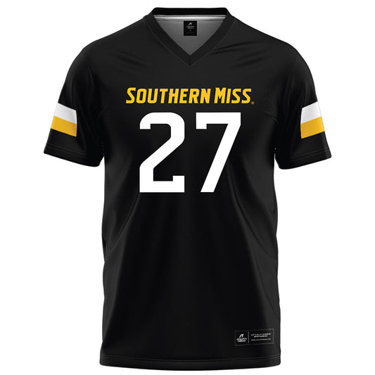 Southern Miss - NCAA Football : Malachi Henderson - Black Football Jersey-0