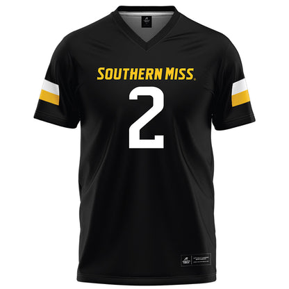 Southern Miss - NCAA Football : Michael Caraway - Black Football Jersey-0