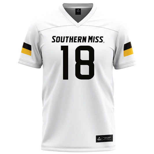 Southern Miss - NCAA Football : MaLik Caswell - White Football Jersey-0