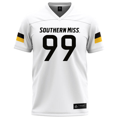 Southern Miss - NCAA Football : Cameron Mackey - White Football Jersey-0