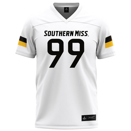 Southern Miss - NCAA Football : Cameron Mackey - White Football Jersey-0
