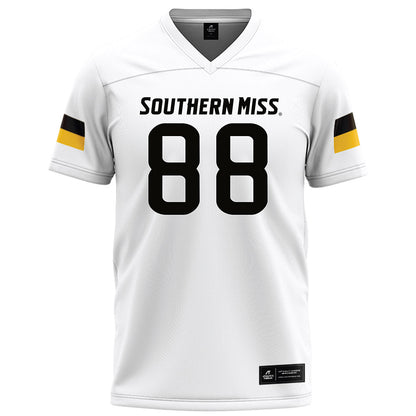 Southern Miss - NCAA Football : Kyirin Heath - White Football Jersey-0