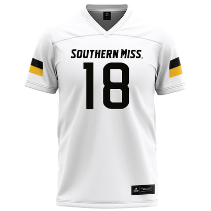 Southern Miss - NCAA Football : Landry Lyddy - White Football Jersey-0
