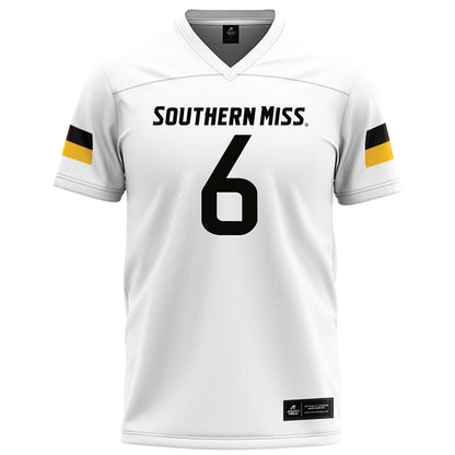 Southern Miss - NCAA Football : Micah Davis - White Football Jersey-0