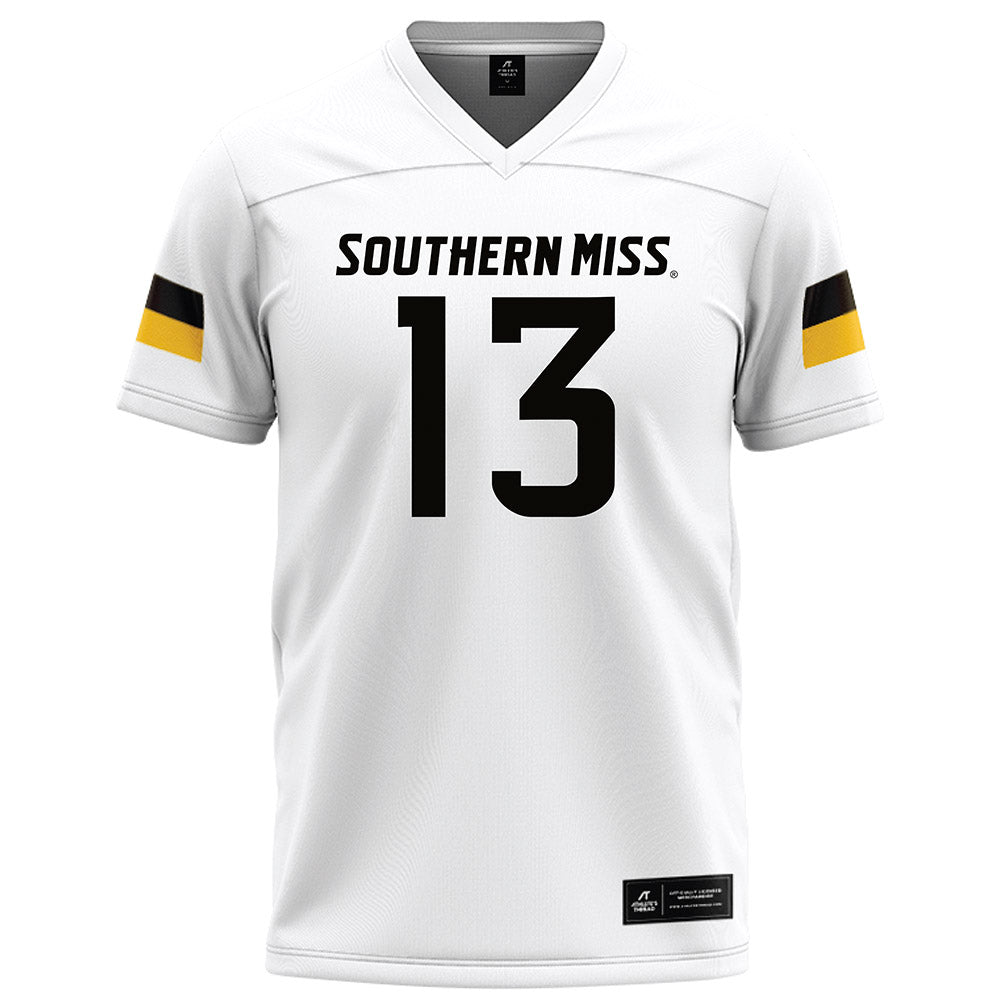 Southern Miss - NCAA Football : Mathis Haygood - White Football Jersey-0