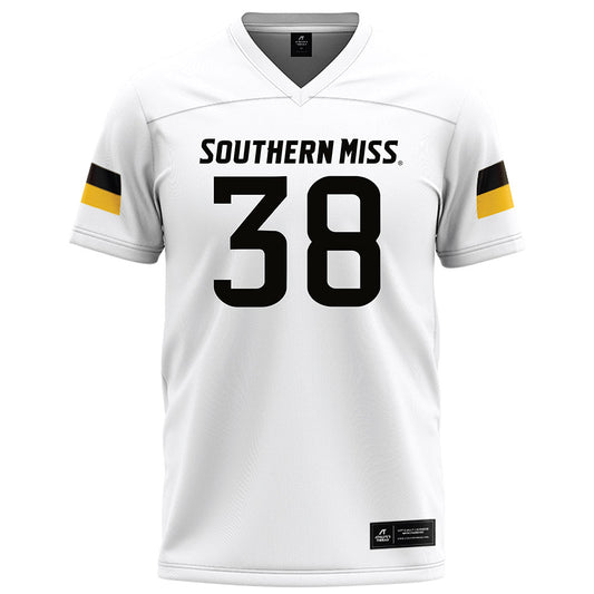 Southern Miss - NCAA Football : Zion Edwards - White Football Jersey-0