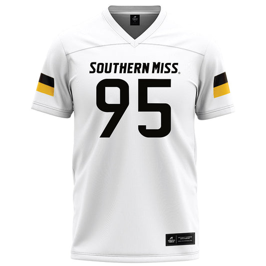 Southern Miss - NCAA Football : Mason Clinton - White Football Jersey-0