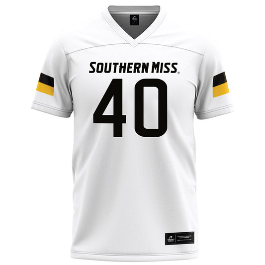 Southern Miss - NCAA Football : Creighton Wilbanks - White Football Jersey-0