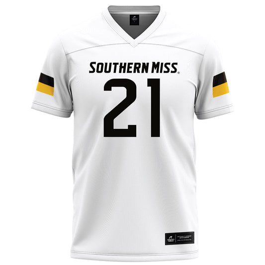Southern Miss - NCAA Football : Khalil Foster - White Football Jersey-0
